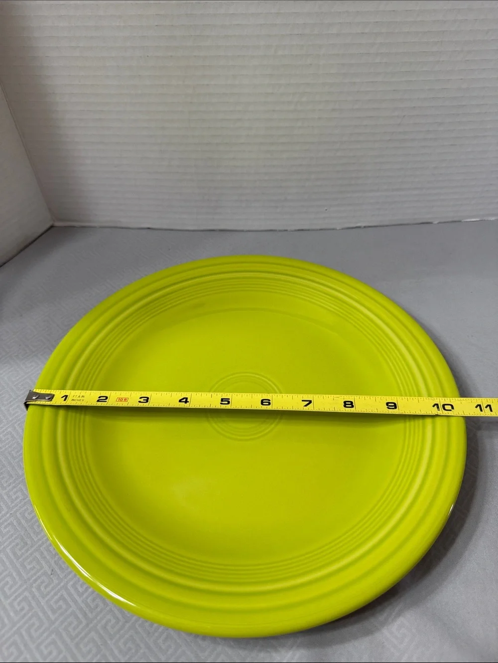 Fiesta Dinner Plate 10.5” Lemongrass Green Ceramic Homer Laughlin USA